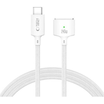 Tech-Protect MMC01 ULTRABOOST MAGNETKABEL MACBOOK TYPE-C ZU MAGSAFE 3 140W 200CM WEISS (2 m, 140 W), USB Kabel Tech-Protect MMC01 ULTRABOOST MAGNETKABEL MACBOOK TYPE-C ZU MAGSAFE 3 140W 200CM WEISS (2 m, 140 W), USB Kabel