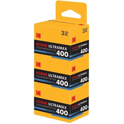 Kodak Ultra Max 400 135-36 3er-Pack Blister, Analogfilm Kodak Ultra Max 400 135-36 3er-Pack Blister, Analogfilm