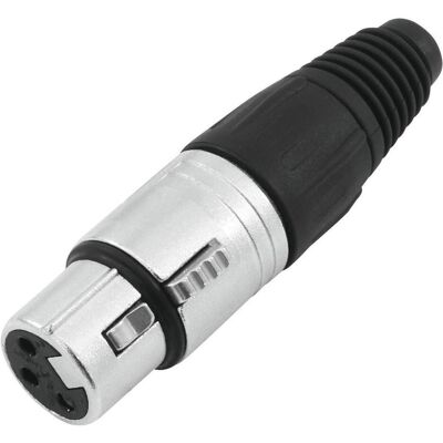 Neutrik NC3FX, XLRf Kabelstecker, Audio Stecker, Schwarz Neutrik NC3FX, XLRf Kabelstecker, Audio Stecker, Schwarz