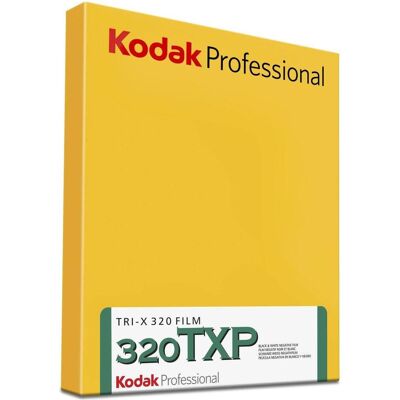 Kodak TRI-X 320 4x5" 10 Blatt, Analogfilm, Schwarz Kodak TRI-X 320 4x5" 10 Blatt, Analogfilm, Schwarz