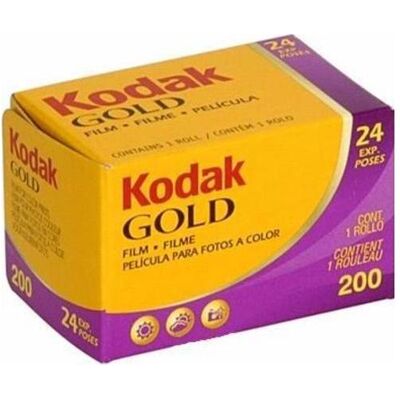 Kodak Fotojuostelė Gold 200/24, Analogfilm, Gold, Mehrfarbig Kodak Fotojuostelė Gold 200/24, Analogfilm, Gold, Mehrfarbig