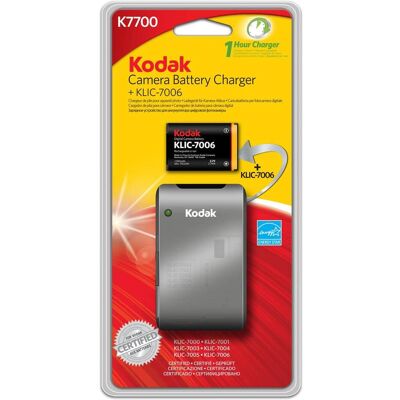 Kodak Ladekit DSC Med Batteri K7700-C + Batteri KLIC-7006 (Kamera Akku Ladegerät), Kamera Stromversorgung Kodak Ladekit DSC Med Batteri K7700-C + Batteri KLIC-7006 (Kamera Akku Ladegerät), Kamera Stromversorgung