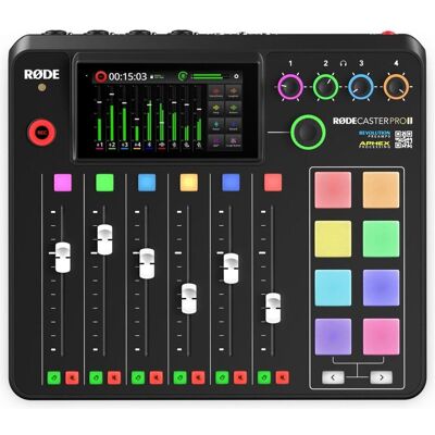 RØDE RODECaster Pro II (Studio- und Livemixer), Mischpult, Schwarz RØDE RODECaster Pro II (Studio- und Livemixer), Mischpult, Schwarz