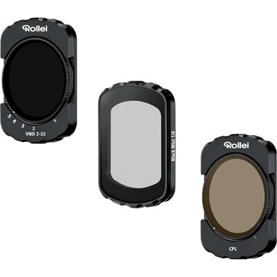 Rollei DJI Osmo Pocket 3 Cinema Filter Set 3-in-1, Action Cam Zubehör, Transparent Rollei DJI Osmo Pocket 3 Cinema Filter Set 3-in-1, Action Cam Zubehör, Transparent