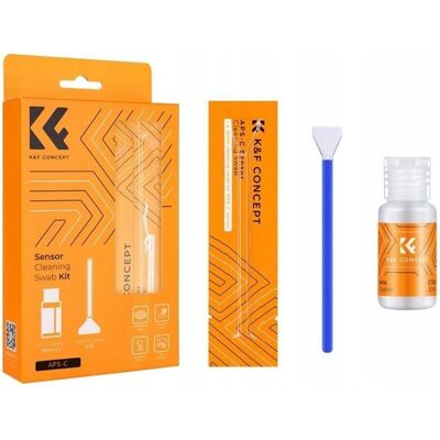 K&F Concept Zestaw Do Czyszczenia Matrycy Matryc Aps-c PŁyn + 10x Szpatułka / Sku.1616, Kamerareinigung K&F Concept Zestaw Do Czyszczenia Matrycy Matryc Aps-c PŁyn + 10x Szpatułka / Sku.1616, Kamerareinigung
