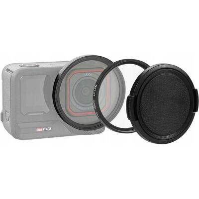 Puluz Zestaw 3w1 Filtr Uv Adapter Na Filtry 52mm Dekielek Do Insta360 Ace Pro 2 / Pu770b, Action Cam Zubehör, Schwarz Puluz Zestaw 3w1 Filtr Uv Adapter Na Filtry 52mm Dekielek Do Insta360 Ace Pro 2 / Pu770b, Action Cam Zubehör, Schwarz