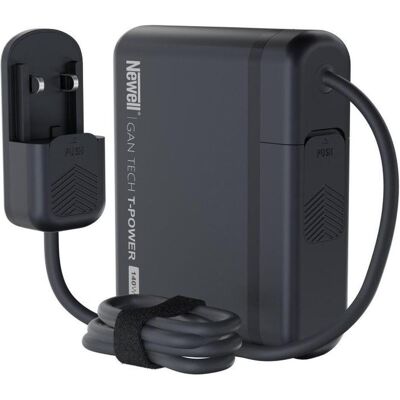 Newell Netzladegerät mit einem Satz GaN Tech T-Power 140 W-Adaptern, Kamera Stromversorgung, Schwarz Newell Netzladegerät mit einem Satz GaN Tech T-Power 140 W-Adaptern, Kamera Stromversorgung, Schwarz