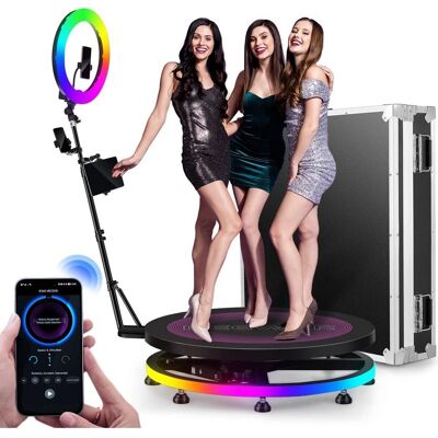 Neewer 39.4"/100cm 360 Photo Booth with RGB LED Strip & Remote 10104203 (Ringlicht), Dauerlicht, Mehrfarbig Neewer 39.4"/100cm 360 Photo Booth with RGB LED Strip & Remote 10104203 (Ringlicht), Dauerlicht, Mehrfarbig