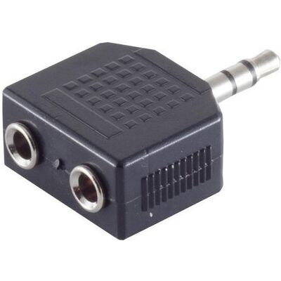 Shiverpeaks S/CONN maximum connectivity Adapter, Klinkenstecker Stereo 3,5mm auf 2 Klinkenkupplung Stereo 3,5mm (Klinkenadapter), Audio Adapter, Schwarz Shiverpeaks S/CONN maximum connectivity Adapter, Klinkenstecker Stereo 3,5mm auf 2 Klinkenkupplung Stereo 3,5mm (Klinkenadapter), Audio Adapter, Schwarz