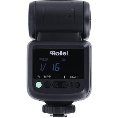 Rollei Flashy ONE MAX 36 (Aufsteckblitz, Canon, Fuji, Lumix, Nikon, Olympus, Sony), Blitzgerät, Schwarz Rollei Flashy ONE MAX 36 (Aufsteckblitz, Canon, Fuji, Lumix, Nikon, Olympus, Sony), Blitzgerät, Schwarz