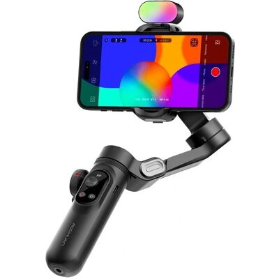 NoName AOCHUAN X Pro Gimbal mit RGB-Beleuchtung (Schwarz) (Smartphone), Gimbal, Schwarz NoName AOCHUAN X Pro Gimbal mit RGB-Beleuchtung (Schwarz) (Smartphone), Gimbal, Schwarz