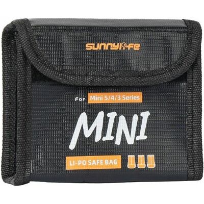 Sunnylife Futerał Etui Pokrowiec Ognioodporny 3x Akumulator Dji Mini 5 4 3 Pro Mini 3 / N5p-dc085-3, Batterie Zubehör, Schwarz Sunnylife Futerał Etui Pokrowiec Ognioodporny 3x Akumulator Dji Mini 5 4 3 Pro Mini 3 / N5p-dc085-3, Batterie Zubehör, Schwarz