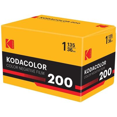 Kodak Kodacolor 200 Farbnegativfilm – ISO 200 – 36 Aufnahmen – Tageslicht-Ausgleich, Analogfilm Kodak Kodacolor 200 Farbnegativfilm – ISO 200 – 36 Aufnahmen – Tageslicht-Ausgleich, Analogfilm