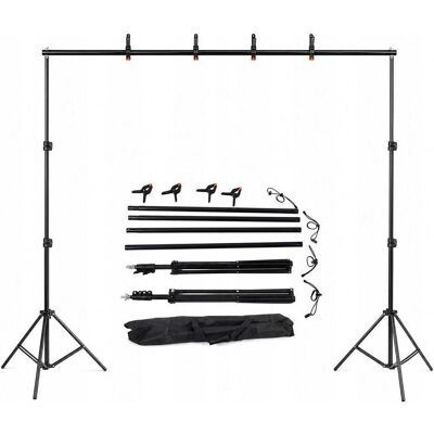 Massa Zestaw Do Teł Fotograficznych 200x300 2x Statyw 200cm / Belka 300cm - 150cm / Bk2030 (300 cm, 200 cm), Hintergrundsystem, Mehrfarbig Massa Zestaw Do Teł Fotograficznych 200x300 2x Statyw 200cm / Belka 300cm - 150cm / Bk2030 (300 cm, 200 cm), Hintergrundsystem, Mehrfarbig