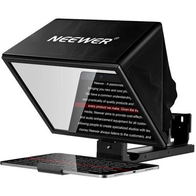 Neewer BASICS X12B 12" Aluminum Alloy Adjustable Teleprompter (Teleprompter), Video Zubehör, Silber Neewer BASICS X12B 12" Aluminum Alloy Adjustable Teleprompter (Teleprompter), Video Zubehör, Silber