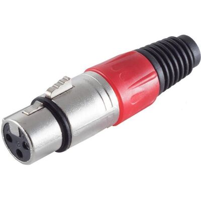 Shiverpeaks S/CONN maximum connectivity XLR-Kupplung, rot, Mikrofon Zubehör Shiverpeaks S/CONN maximum connectivity XLR-Kupplung, rot, Mikrofon Zubehör