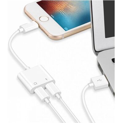 PowerGuard Dual Lightning Audio & Charge Adapter Splitter - Adapter PowerGuard Dual Lightning Audio & Charge Adapter Splitter - Adapter