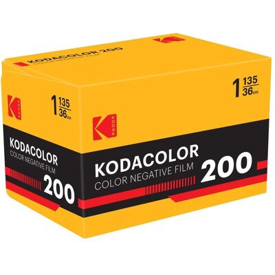 Kodak Kodacolor 200 Farbnegativfilm – ISO 200 – 36 Aufnahmen – Tageslicht-Ausgleich, Analogfilm Kodak Kodacolor 200 Farbnegativfilm – ISO 200 – 36 Aufnahmen – Tageslicht-Ausgleich, Analogfilm
