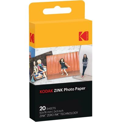 Kodak Sofortbildfilm 2x3 – 20er Pack, Sofortbildfilm, Weiss Kodak Sofortbildfilm 2x3 – 20er Pack, Sofortbildfilm, Weiss