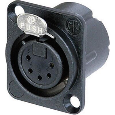 Neutrik XLR-Flanschbuchse, Audio Stecker, Schwarz Neutrik XLR-Flanschbuchse, Audio Stecker, Schwarz