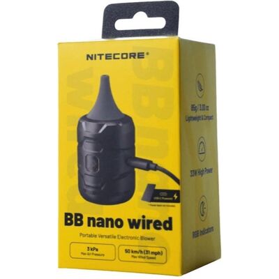 Nitecore BB Nano – Elektronisches Gebläse mit Kabelanschluss, Kamerareinigung, Schwarz Nitecore BB Nano – Elektronisches Gebläse mit Kabelanschluss, Kamerareinigung, Schwarz