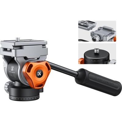K&F Concept Hydraulischer Videokopf - Arca Swiss Schnellkupplung - Max. 5kg K&F Concept Hydraulischer Videokopf - Arca Swiss Schnellkupplung - Max. 5kg