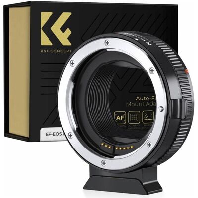 K&F Concept Bajonettadapter - Canon EF / Canon RF, Objektivadapter, Schwarz K&F Concept Bajonettadapter - Canon EF / Canon RF, Objektivadapter, Schwarz
