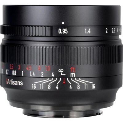 7artisans 50mm f/16 - 0,95, Canon EF-M (Canon EF-M, APS-C / DX), Objektiv, Schwarz 7artisans 50mm f/16 - 0,95, Canon EF-M (Canon EF-M, APS-C / DX), Objektiv, Schwarz