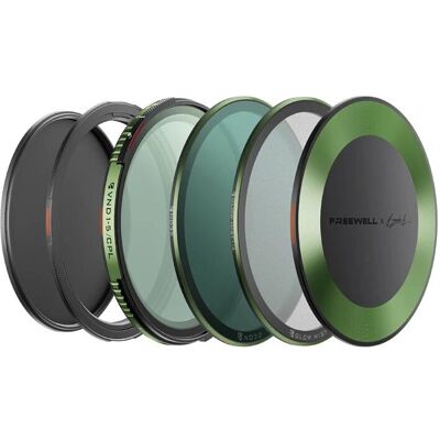 Freewell Brandon Li Variable ND/CPL Pro Kit – 82 mm (82 mm, ND- / Graufilter, Polarisationsfilter), Objektivfilter, Transparent, Grau Freewell Brandon Li Variable ND/CPL Pro Kit – 82 mm (82 mm, ND- / Graufilter, Polarisationsfilter), Objektivfilter, Transparent, Grau