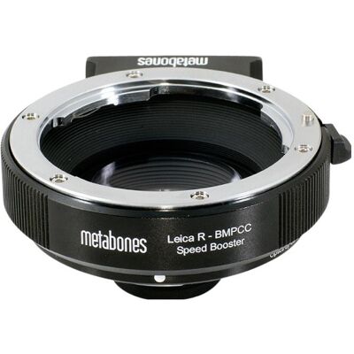 Metabones Speed Booster Leica R an Blackmagic BMPCC MFT, Objektivadapter, Schwarz Metabones Speed Booster Leica R an Blackmagic BMPCC MFT, Objektivadapter, Schwarz
