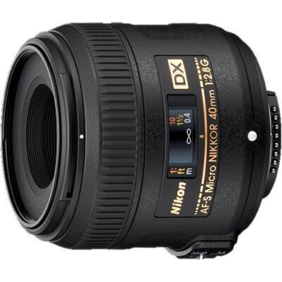 AF-S Nikkor 40mm f/2.8 G DX Micro (Nikon DX, APS-C / DX), Objektiv, Schwarz AF-S Nikkor 40mm f/2.8 G DX Micro (Nikon DX, APS-C / DX), Objektiv, Schwarz