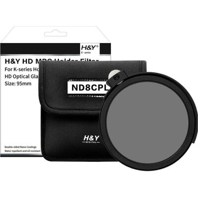 H&Y K-Series ND8/CPol Filter (HY-KNC8) (Neutral Color Filter), Objektivfilter, Schwarz H&Y K-Series ND8/CPol Filter (HY-KNC8) (Neutral Color Filter), Objektivfilter, Schwarz