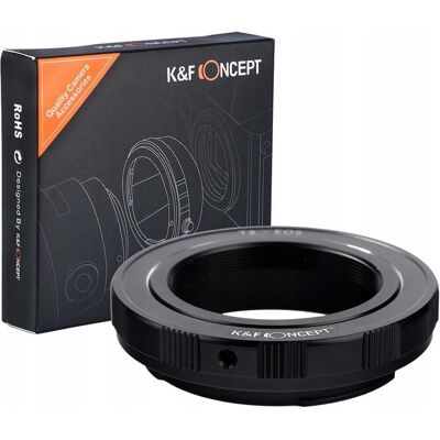 K&F Concept Kf Adapter Redukcja Do Canon Ef Ef-s Na T2 T-mount / Kf06.150, Objektivadapter, Schwarz K&F Concept Kf Adapter Redukcja Do Canon Ef Ef-s Na T2 T-mount / Kf06.150, Objektivadapter, Schwarz