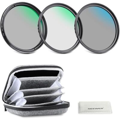 Neewer NW SERIES A UV&CPL&ND4 Lens Filter Kit 95 mm (95 mm, ND- / Graufilter, Polarisationsfilter, UV-Filter), Objektivfilter, Transparent Neewer NW SERIES A UV&CPL&ND4 Lens Filter Kit 95 mm (95 mm, ND- / Graufilter, Polarisationsfilter, UV-Filter), Objektivfilter, Transparent
