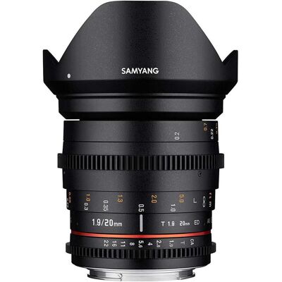 Samyang 20mm T1.9 VDSLR MFT (Micro Four Thirds, Vollformat), Objektiv, Schwarz Samyang 20mm T1.9 VDSLR MFT (Micro Four Thirds, Vollformat), Objektiv, Schwarz