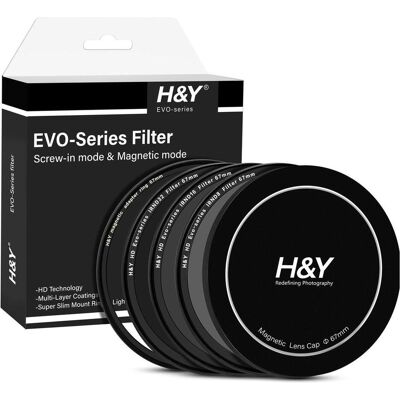 H&Y HD EVO ND Video Filter-Set 67mm (ND- / Graufilter), Objektivfilter, Schwarz H&Y HD EVO ND Video Filter-Set 67mm (ND- / Graufilter), Objektivfilter, Schwarz