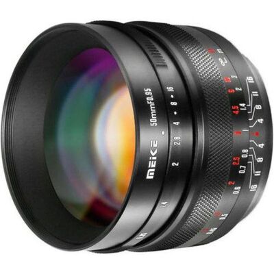 Meike MK 50mm F0.95 Canon EF M mount (Canon EF-M, APS-C / DX), Objektiv, Schwarz Meike MK 50mm F0.95 Canon EF M mount (Canon EF-M, APS-C / DX), Objektiv, Schwarz