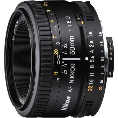 Nikkor 50mm f/1.8D AF (Nikon F, Vollformat), Objektiv, Schwarz Nikkor 50mm f/1.8D AF (Nikon F, Vollformat), Objektiv, Schwarz