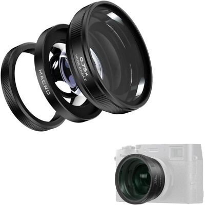 Freewell FW-FU-XMWA-B Fuji X100VI/X100V 2-in-2 Wide Angle & Macro Lens Black, Objektiv, Schwarz Freewell FW-FU-XMWA-B Fuji X100VI/X100V 2-in-2 Wide Angle & Macro Lens Black, Objektiv, Schwarz