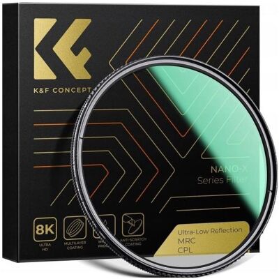 K&F Concept Filtr Kf FILTR Polaryzacyjny CPL NANO-X Ultra-Low Reflection 72mm 72 mm / KF01.2479 (72 mm, Polarisationsfilter), Objektivfilter, Transparent K&F Concept Filtr Kf FILTR Polaryzacyjny CPL NANO-X Ultra-Low Reflection 72mm 72 mm / KF01.2479 (72 mm, Polarisationsfilter), Objektivfilter, Transparent