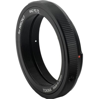 Tokina T-Mount-Adapter für Nikon F, Objektivadapter, Schwarz Tokina T-Mount-Adapter für Nikon F, Objektivadapter, Schwarz