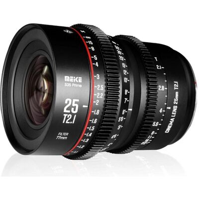 Meike MK 25mm T2.1 S35 PL Mount (PL), Objektiv, Schwarz Meike MK 25mm T2.1 S35 PL Mount (PL), Objektiv, Schwarz