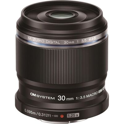 OM System M.Zuiko Digital ED 30mm F3.5 Macro (Black) (Micro Four Thirds, Micro Four Thirds), Objektiv, Schwarz OM System M.Zuiko Digital ED 30mm F3.5 Macro (Black) (Micro Four Thirds, Micro Four Thirds), Objektiv, Schwarz