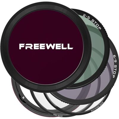 Freewell Magnetic Variable ND Filter System (82 mm, ND- / Graufilter, Polarisationsfilter), Objektivfilter, Schwarz, Transparent, Grau Freewell Magnetic Variable ND Filter System (82 mm, ND- / Graufilter, Polarisationsfilter), Objektivfilter, Schwarz, Transparent, Grau
