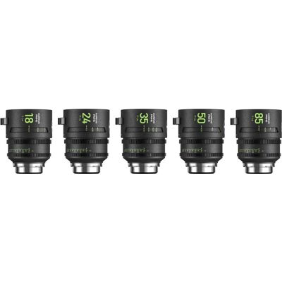 Nisi Aureus Prime FF Set 18/24/35/50/85mm T1.4 (PL-Mount) w. Hardshell Case (L-Mount, Vollformat), Objektiv, Schwarz Nisi Aureus Prime FF Set 18/24/35/50/85mm T1.4 (PL-Mount) w. Hardshell Case (L-Mount, Vollformat), Objektiv, Schwarz