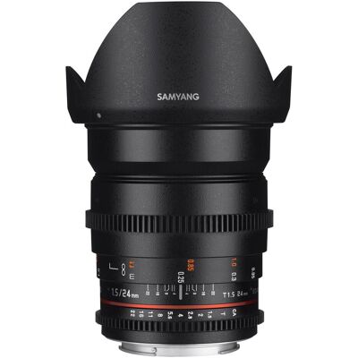 Samyang 24mm T1.5 VDSLR II Nikon (Nikon F, Vollformat), Objektiv, Schwarz Samyang 24mm T1.5 VDSLR II Nikon (Nikon F, Vollformat), Objektiv, Schwarz