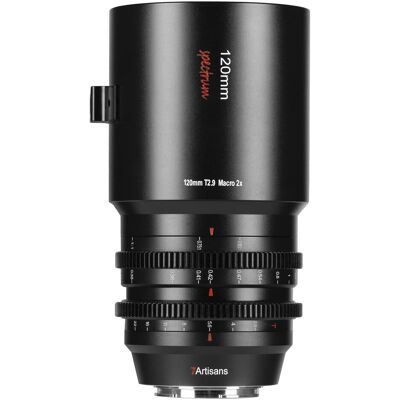 7artisans 120mm T2.9 Macro 2x Sony (E Mount) (Sony E, Vollformat), Objektiv, Schwarz 7artisans 120mm T2.9 Macro 2x Sony (E Mount) (Sony E, Vollformat), Objektiv, Schwarz