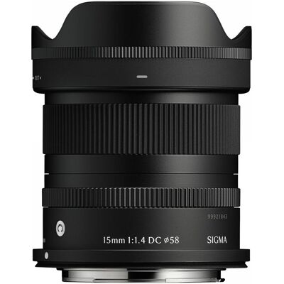 Sigma 15mm f/1.4 DC (C) RF (Canon RF, APS-C / DX), Objektiv, Schwarz Sigma 15mm f/1.4 DC (C) RF (Canon RF, APS-C / DX), Objektiv, Schwarz