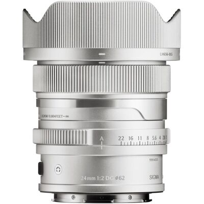 Sigma 24mm F2,0 DG Contemporary (L-Mount) (Silver) (L-Mount, Vollformat), Objektiv, Schwarz, Silber Sigma 24mm F2,0 DG Contemporary (L-Mount) (Silver) (L-Mount, Vollformat), Objektiv, Schwarz, Silber