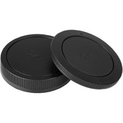 Caruba hinterer Linsen und Gehäusedeckel für Canon EOS M, Objektivdeckel, Schwarz Caruba hinterer Linsen und Gehäusedeckel für Canon EOS M, Objektivdeckel, Schwarz